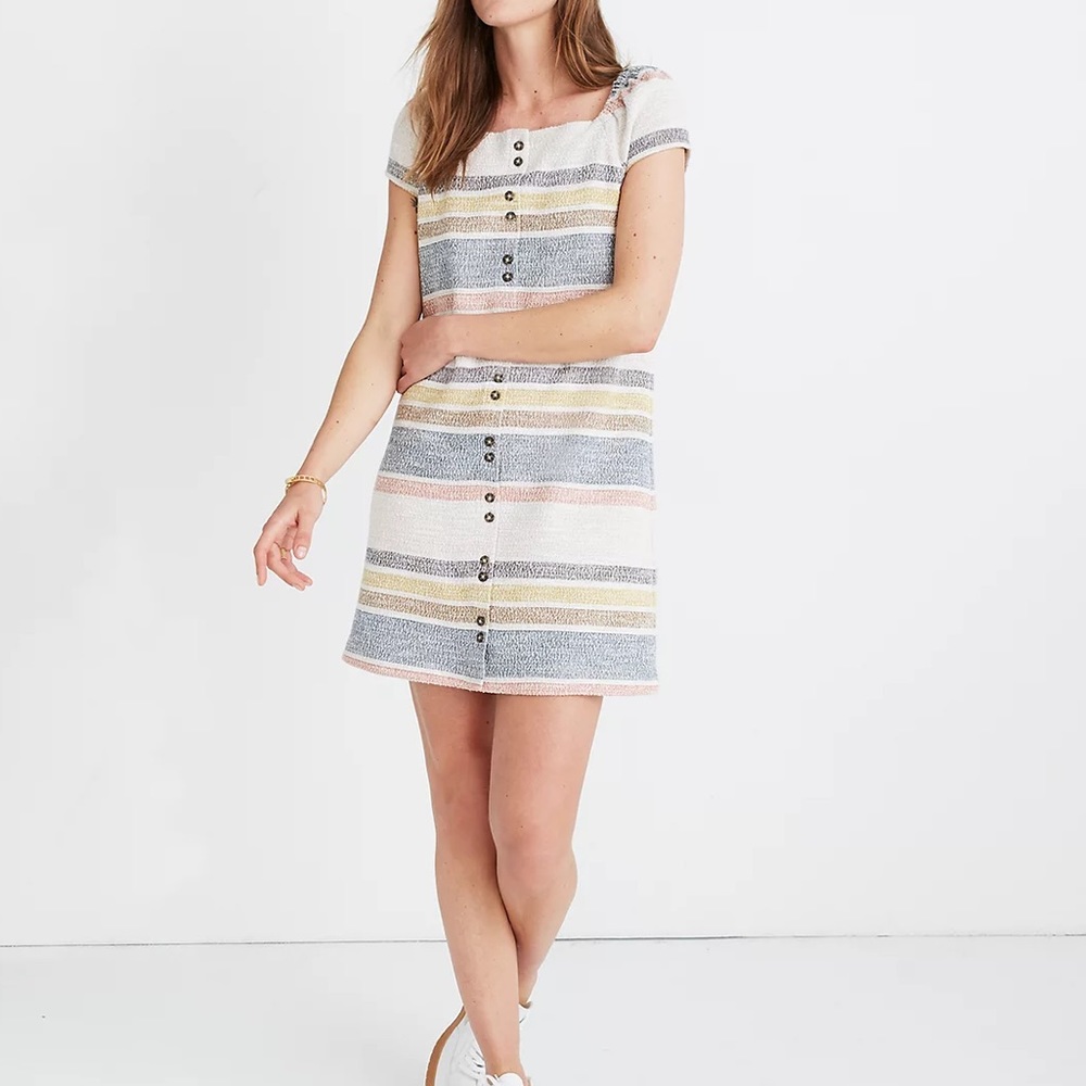 NEW W TAGS! Madewell : Texture and Thread Cap Sleeve Dress